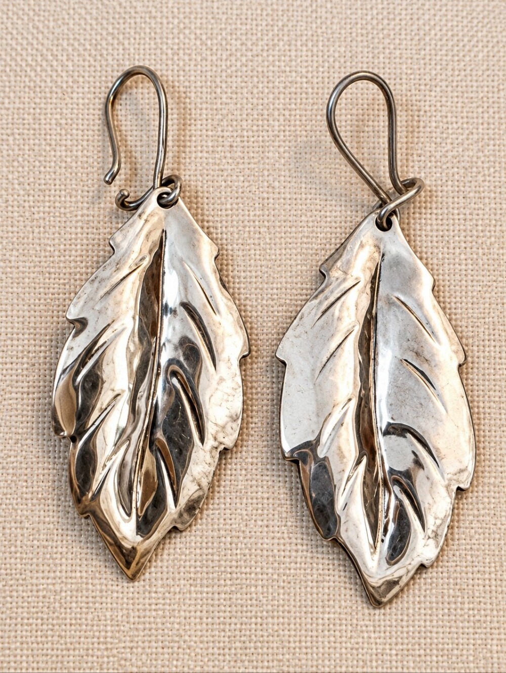 Vintage Taxco Mid-century Sterling Silver Earrings